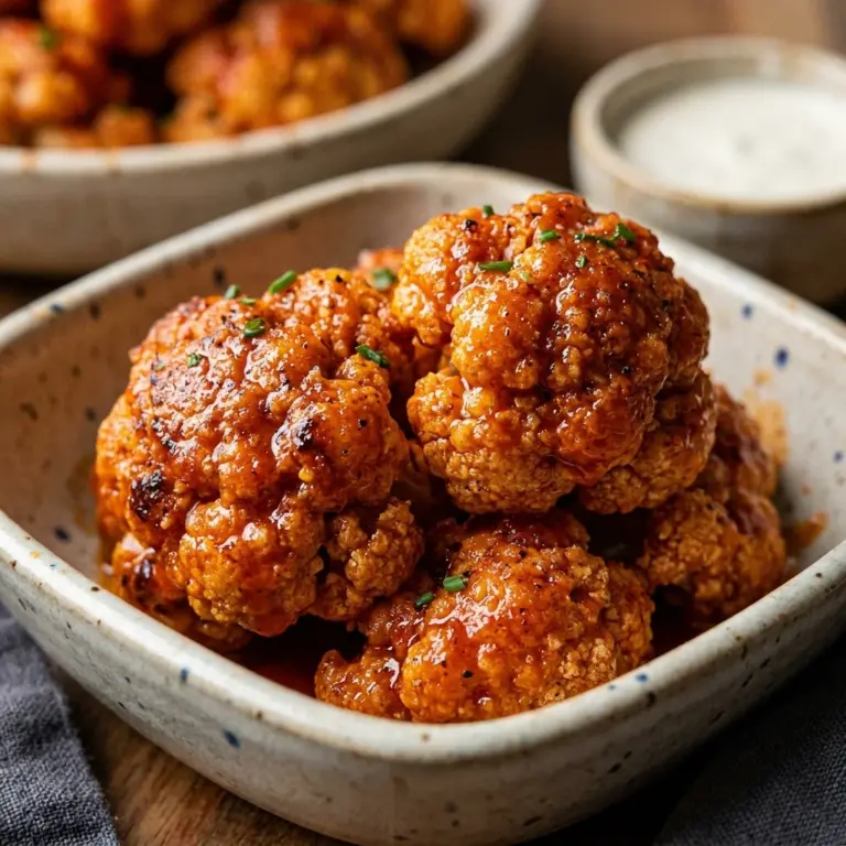 Buffalo Cauliflower Bites