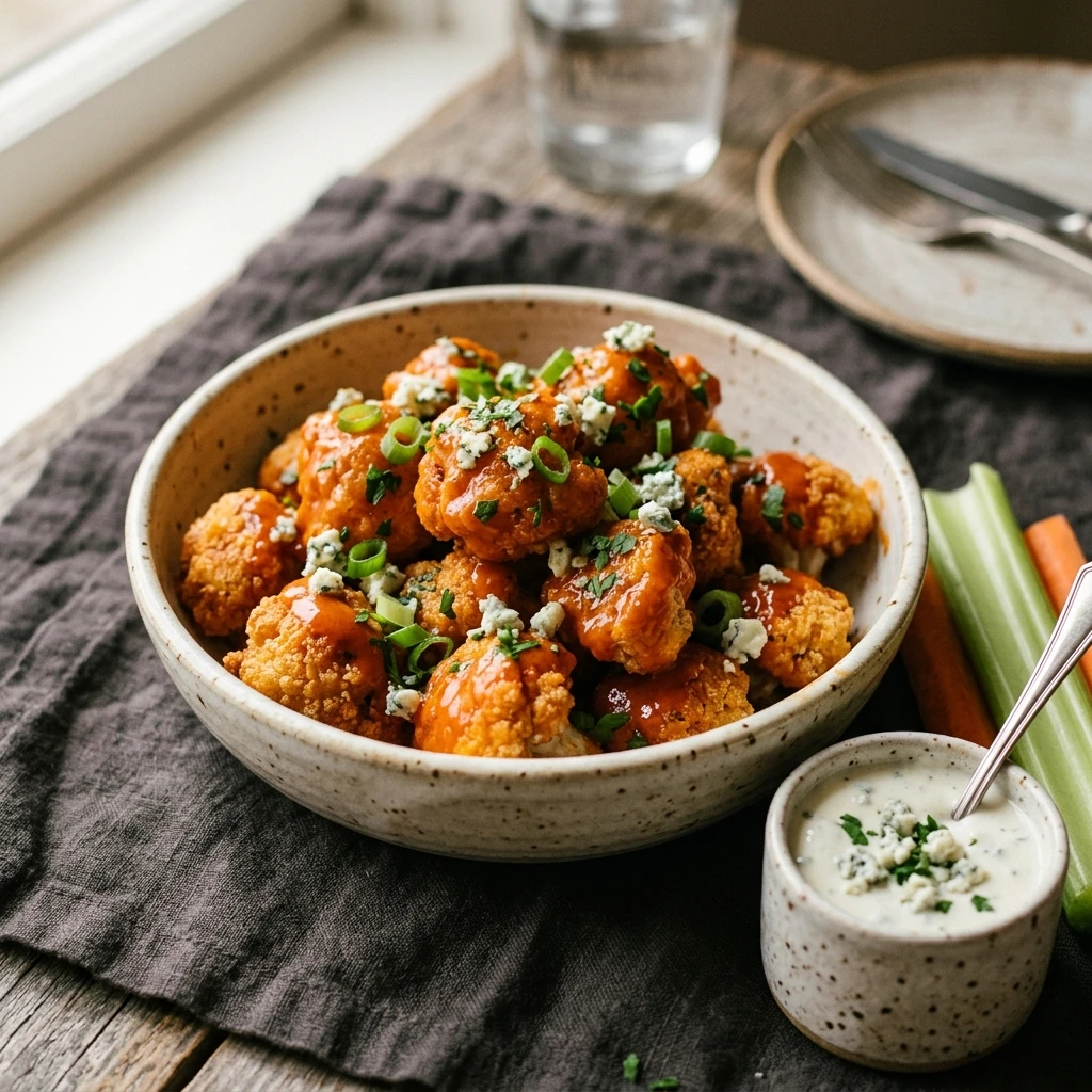 Buffalo Cauliflower Bites