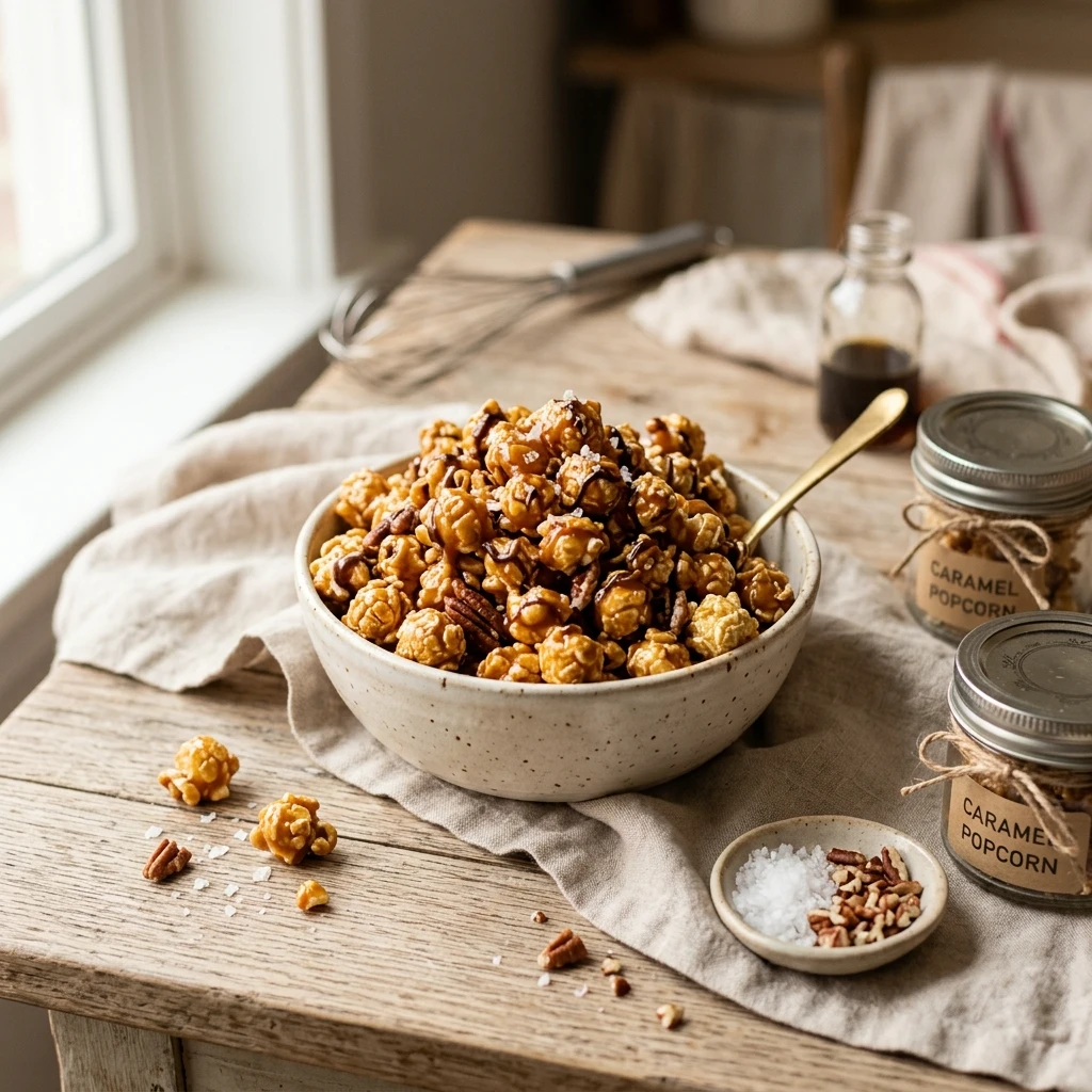 caramel popcorn recipe