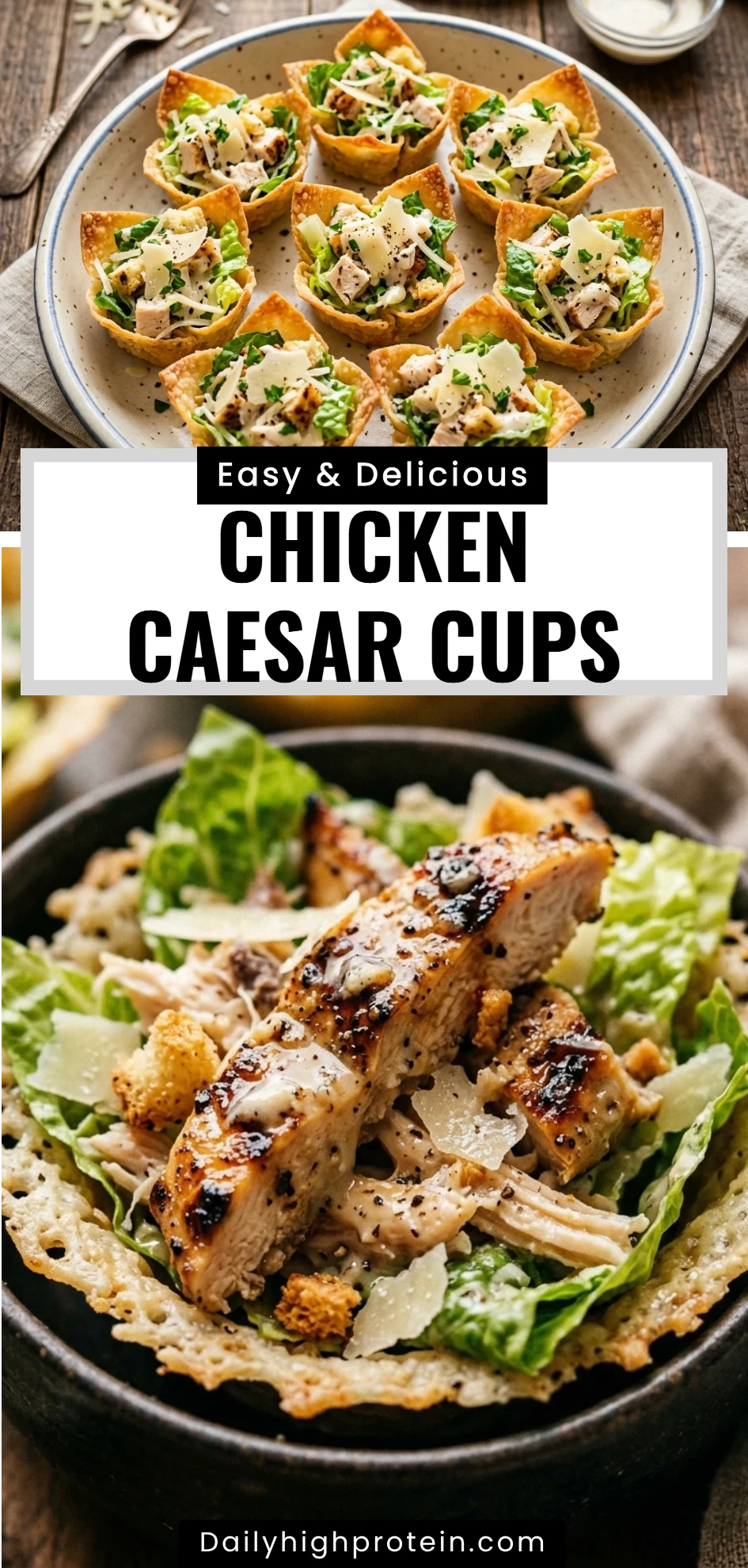 Chicken Caesar Cups