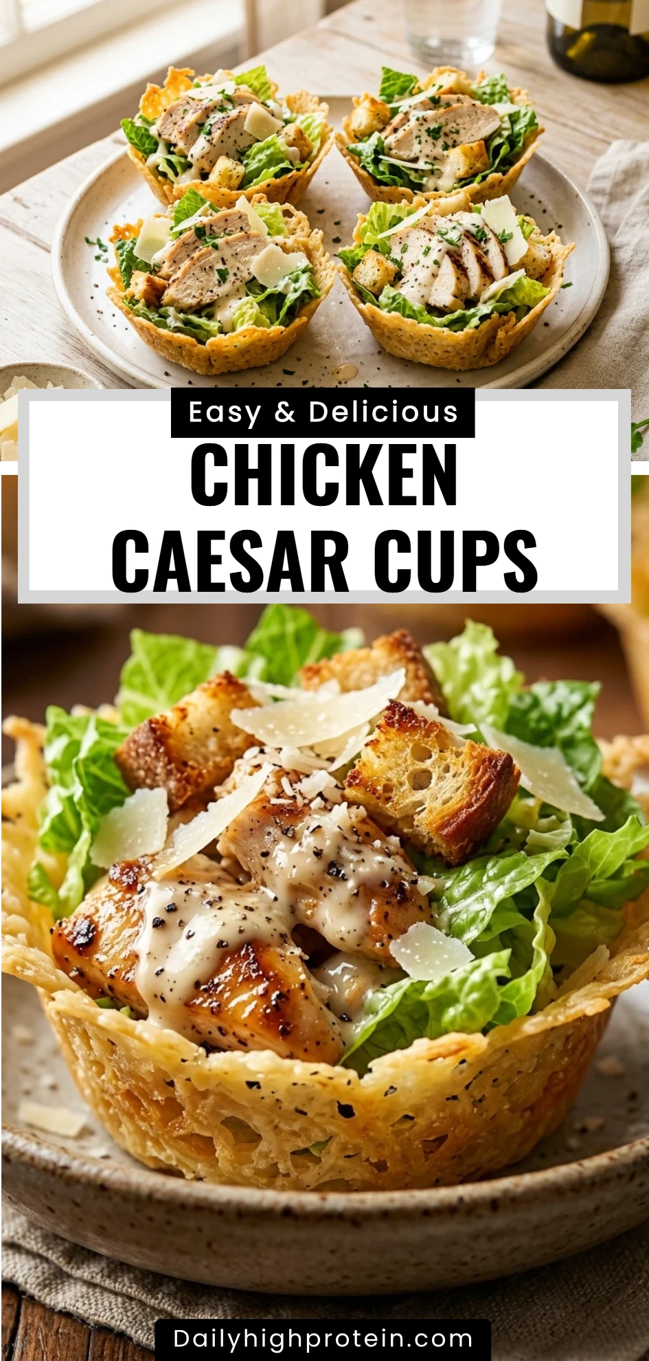 Chicken Caesar Cups