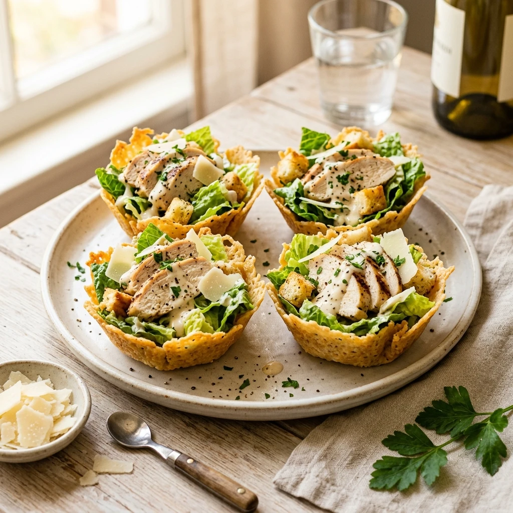 Chicken Caesar Cups