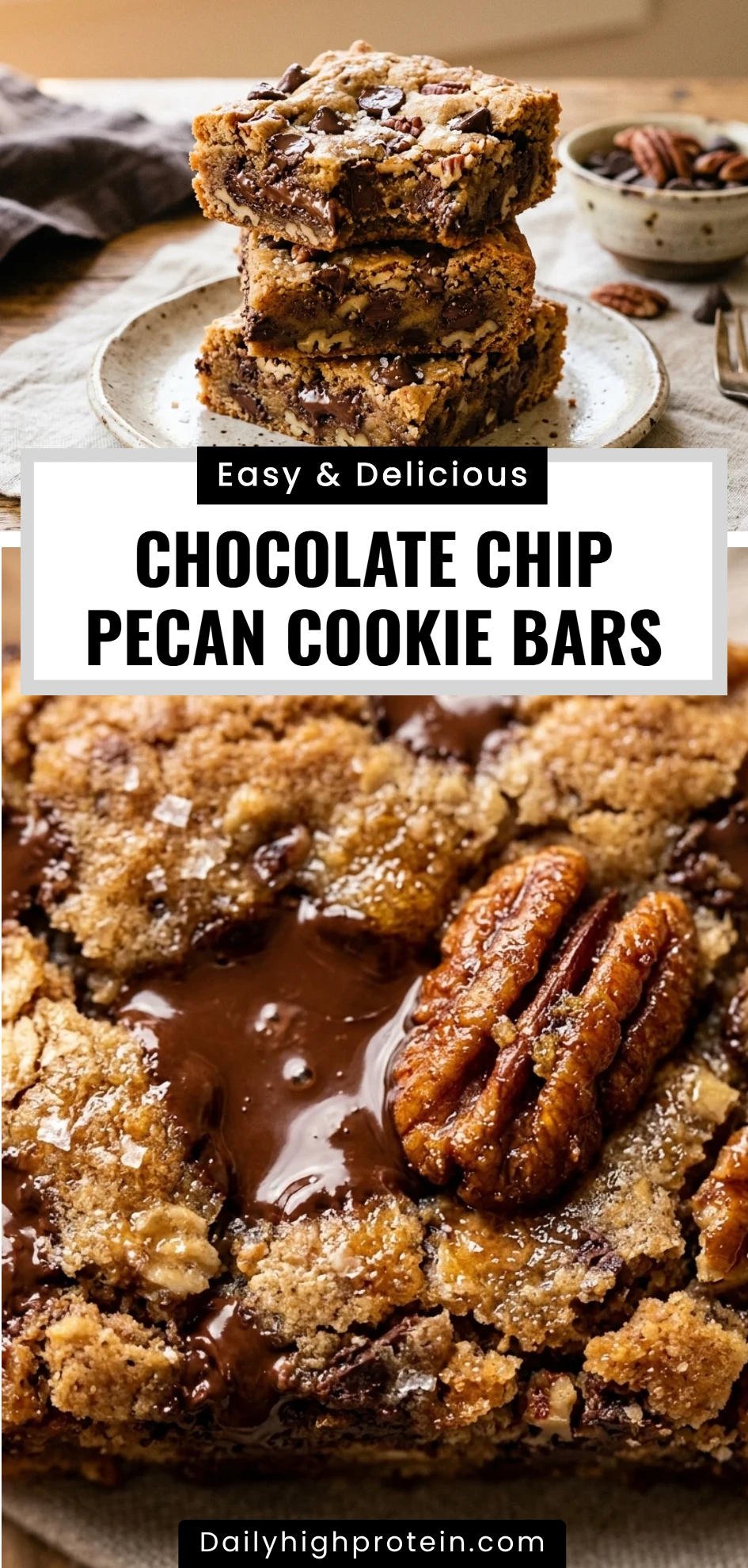 Chocolate Chip Pecan Cookie Bars