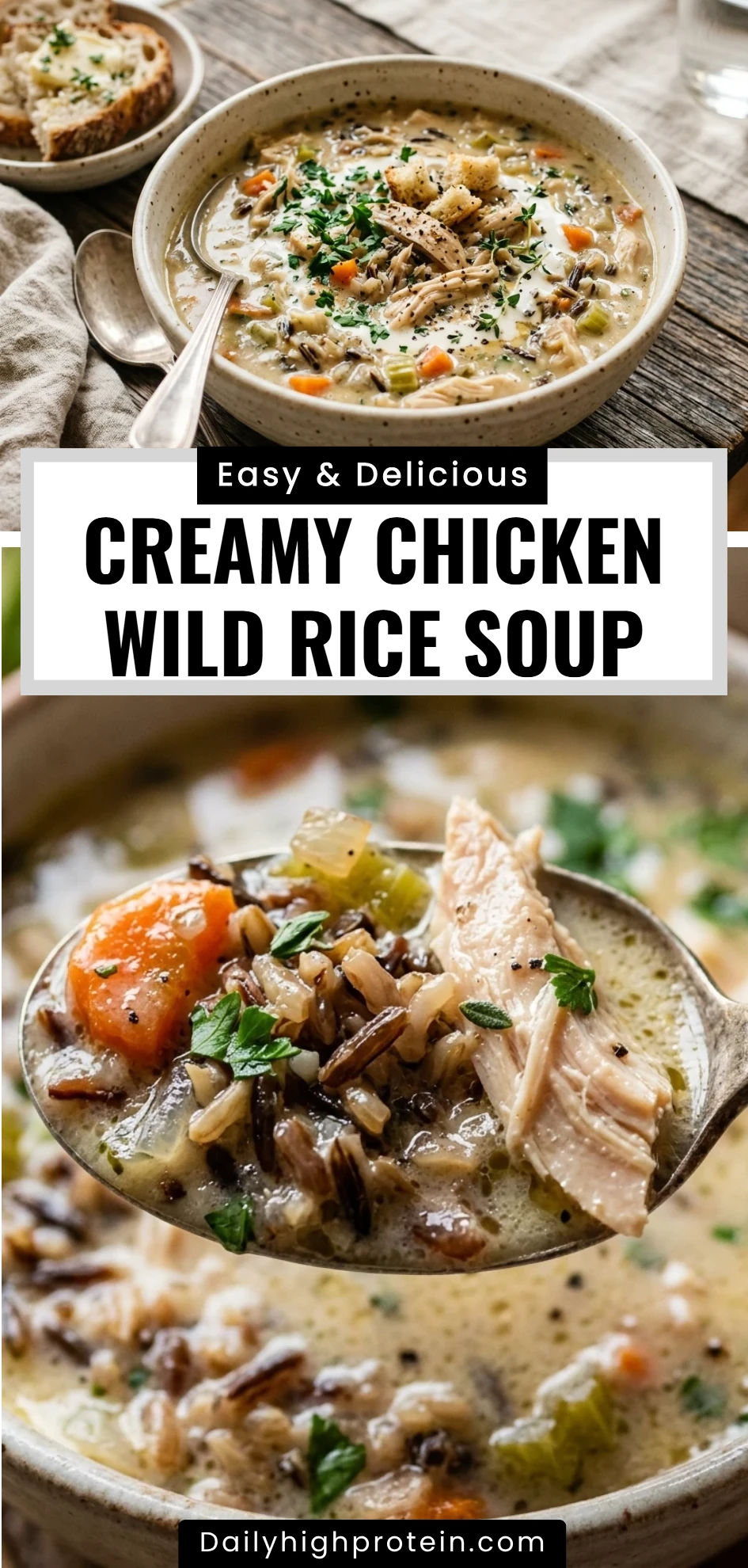 Creamy Chicken Wild Rice Soup