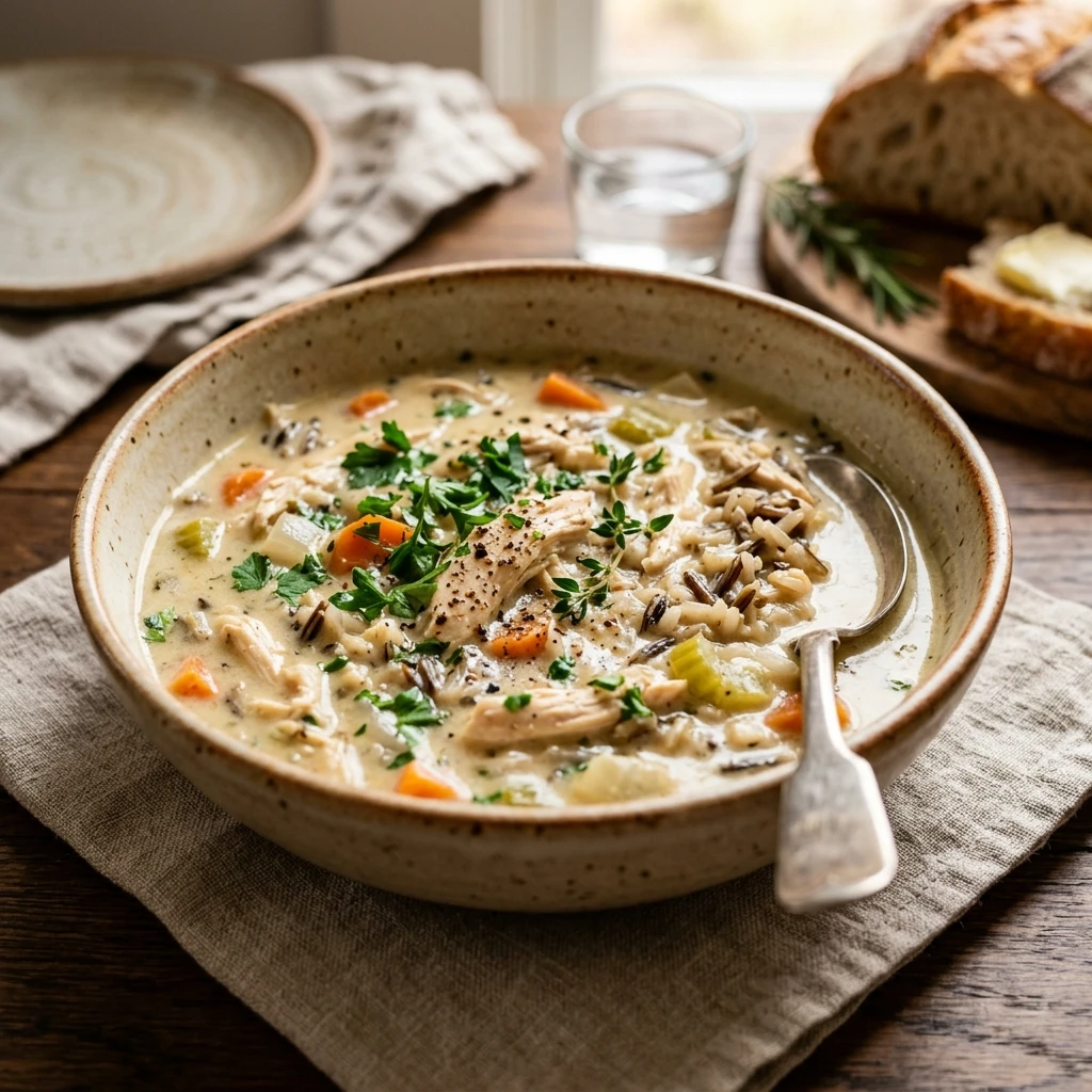 Creamy Chicken Wild Rice Soup
