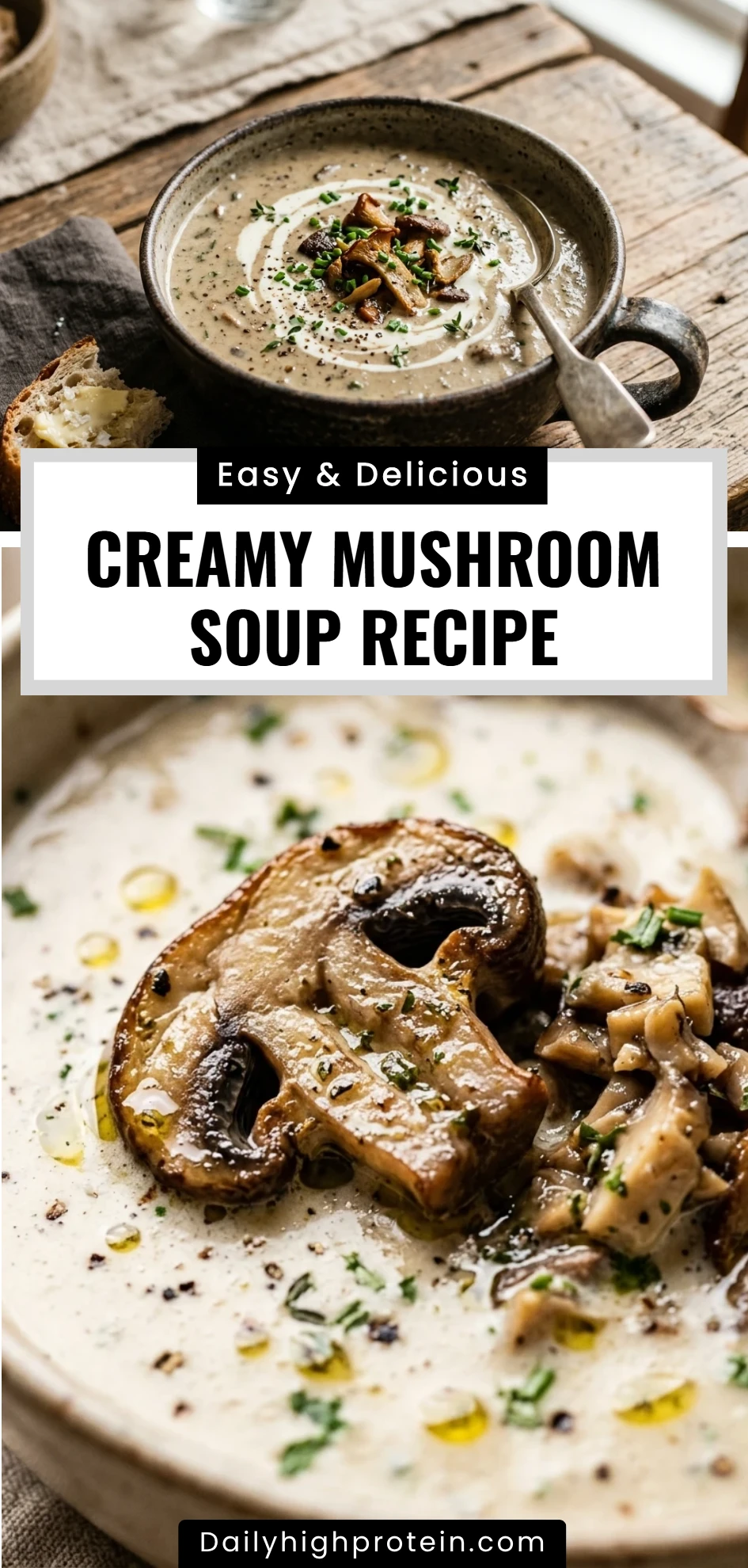 creamy mushroom soup recipe