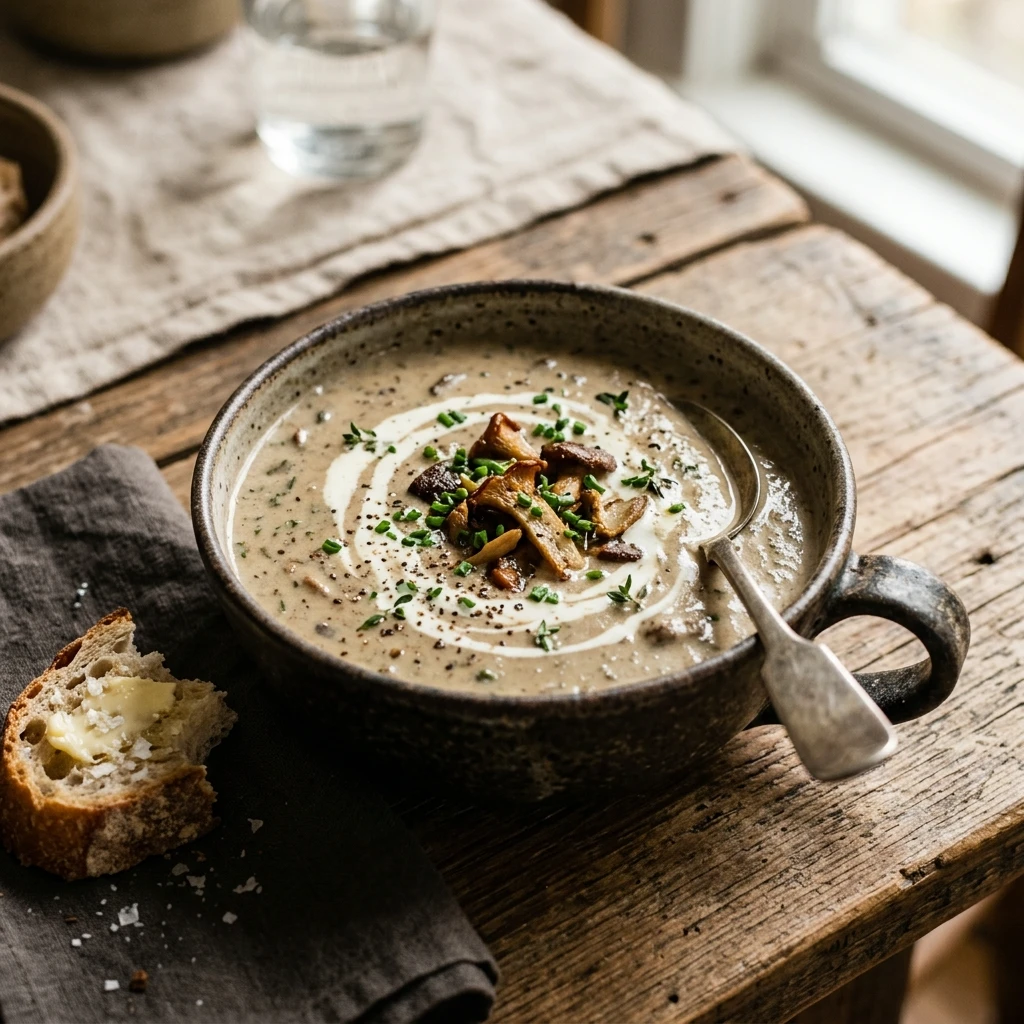 creamy mushroom soup recipe