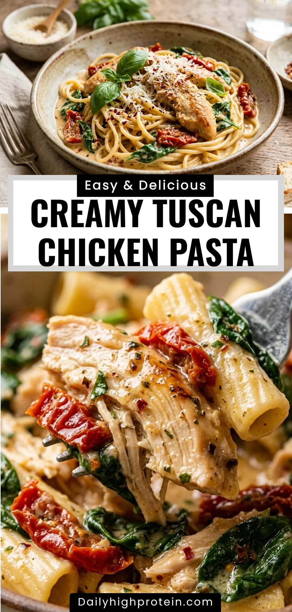 Creamy Tuscan Chicken Pasta