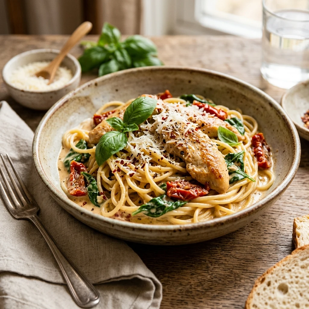 Creamy Tuscan Chicken Pasta