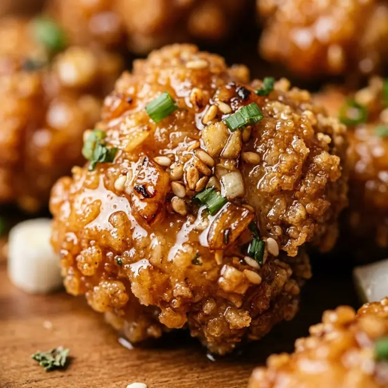 Crispy Honey Garlic Chicken Bites