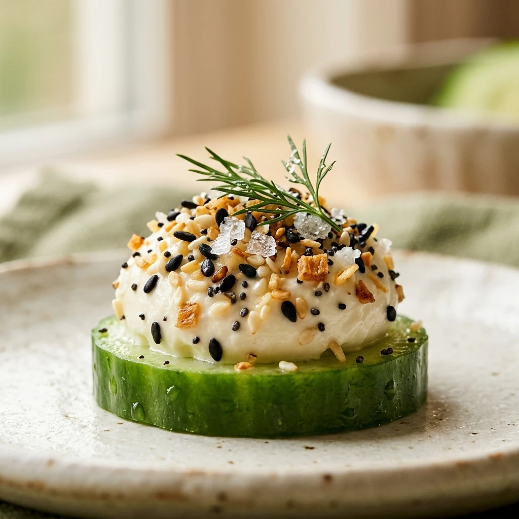 Everything Bagel Cucumber Bites