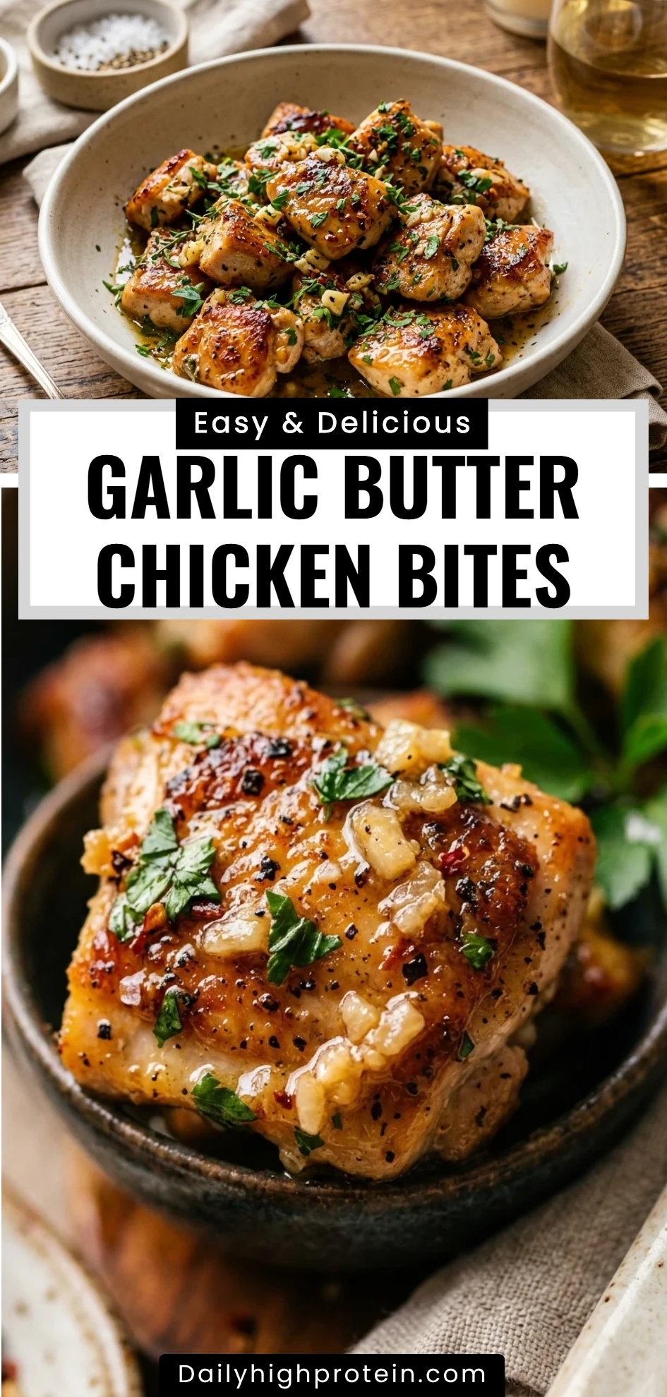 Garlic Butter Chicken Bites