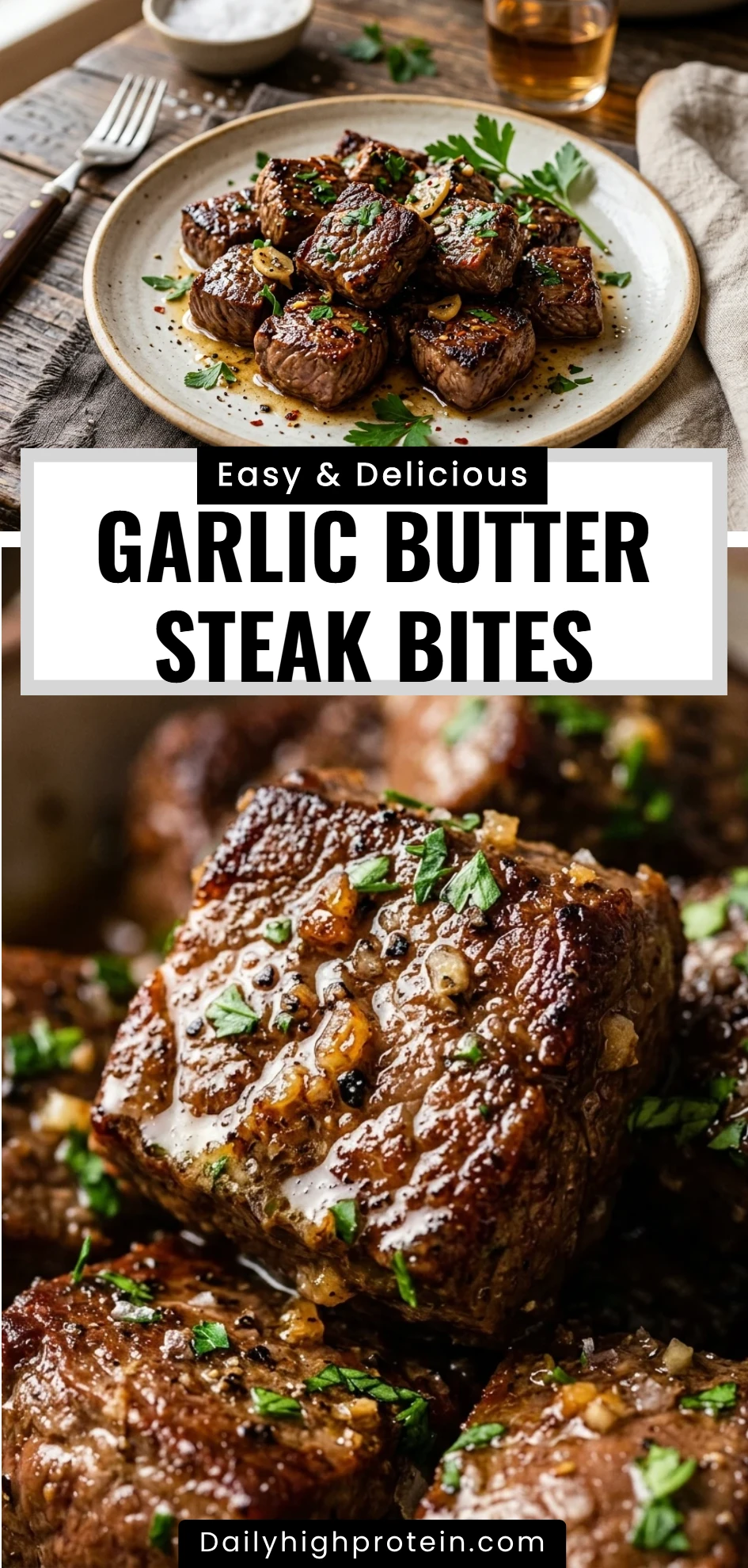Garlic Butter Steak Bites