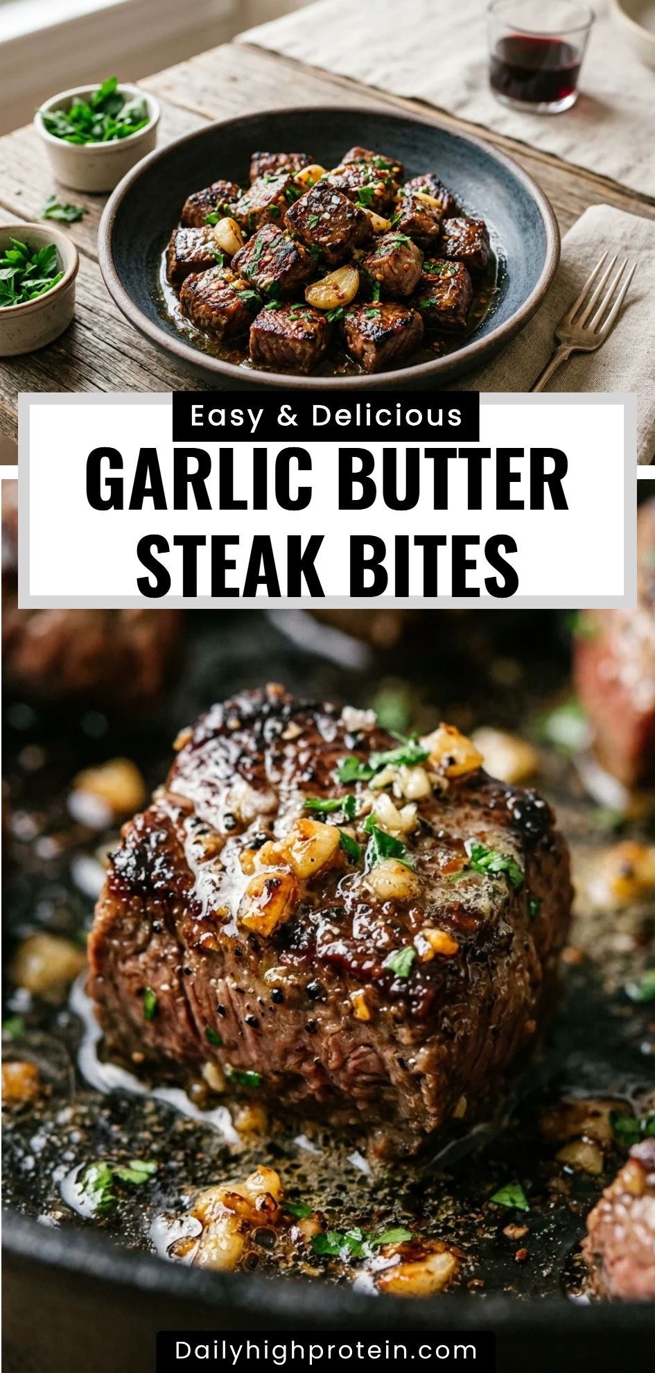 Garlic Butter Steak Bites