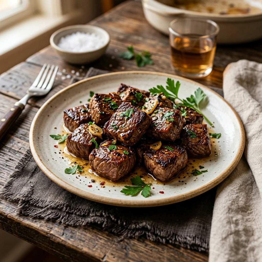 Garlic Butter Steak Bites