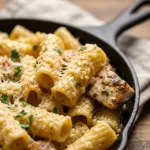 Garlic Parmesan Chicken Pasta Skillet