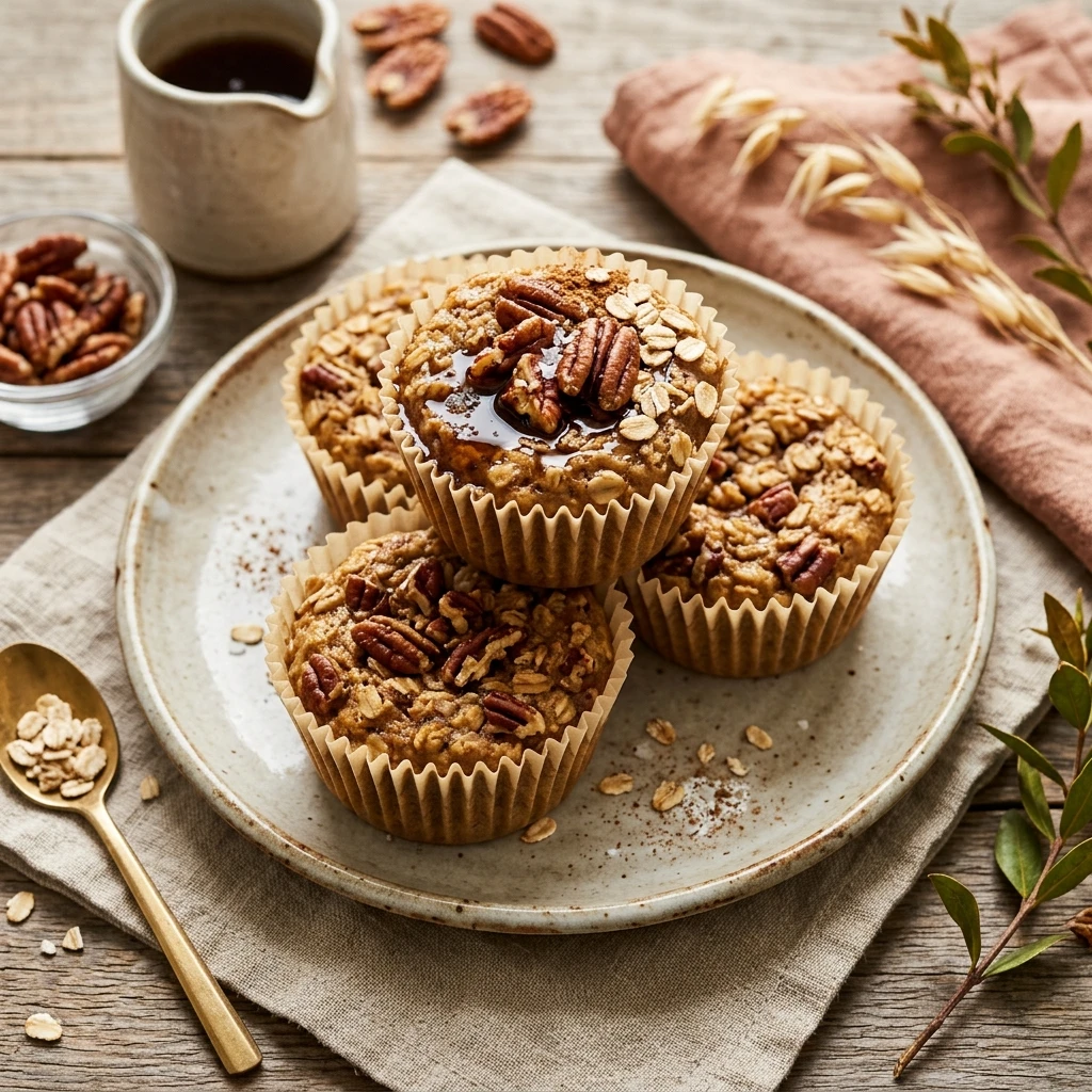 Maple Pecan Oatmeal Cups