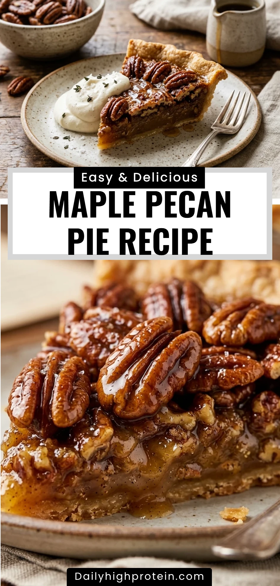 maple pecan pie recipe