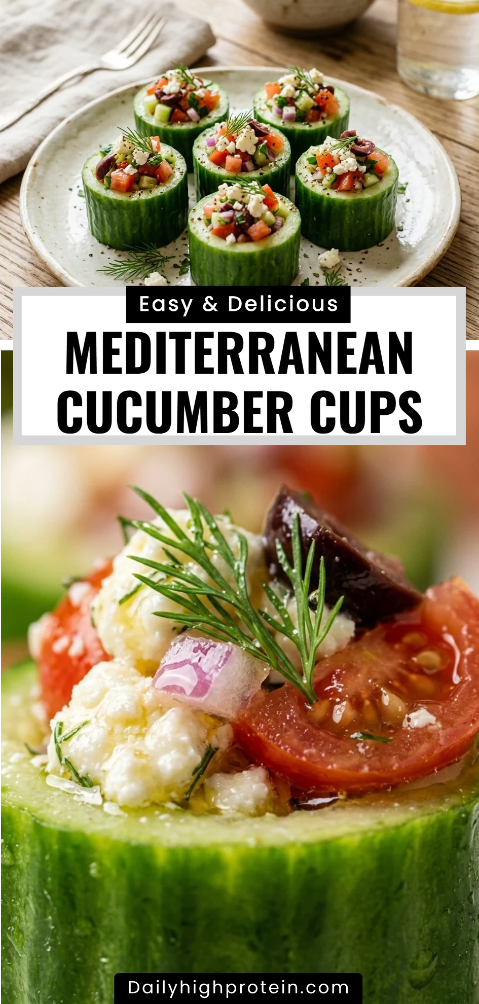 Mediterranean Cucumber Cups
