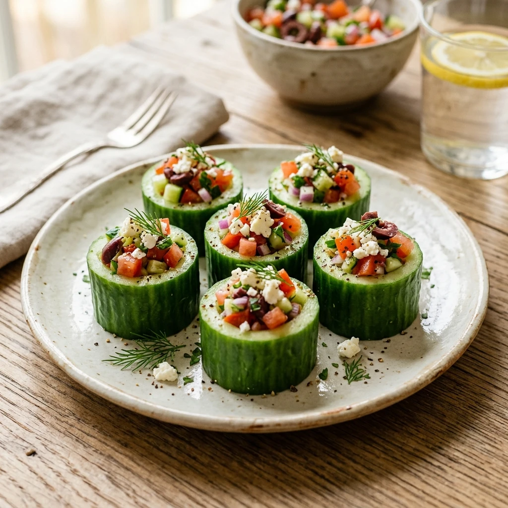 Mediterranean Cucumber Cups