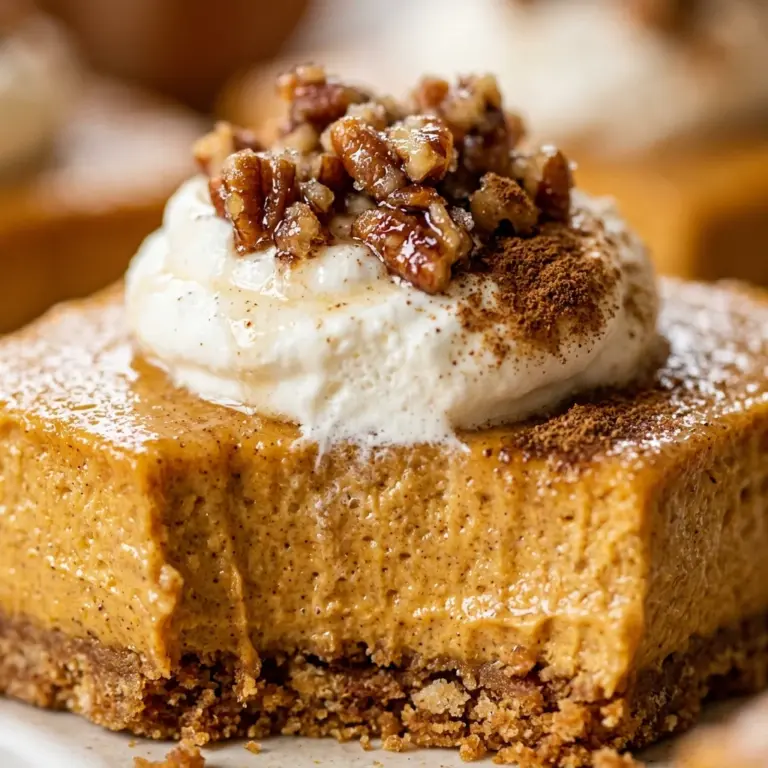 No-Bake Pumpkin Cheesecake Bars