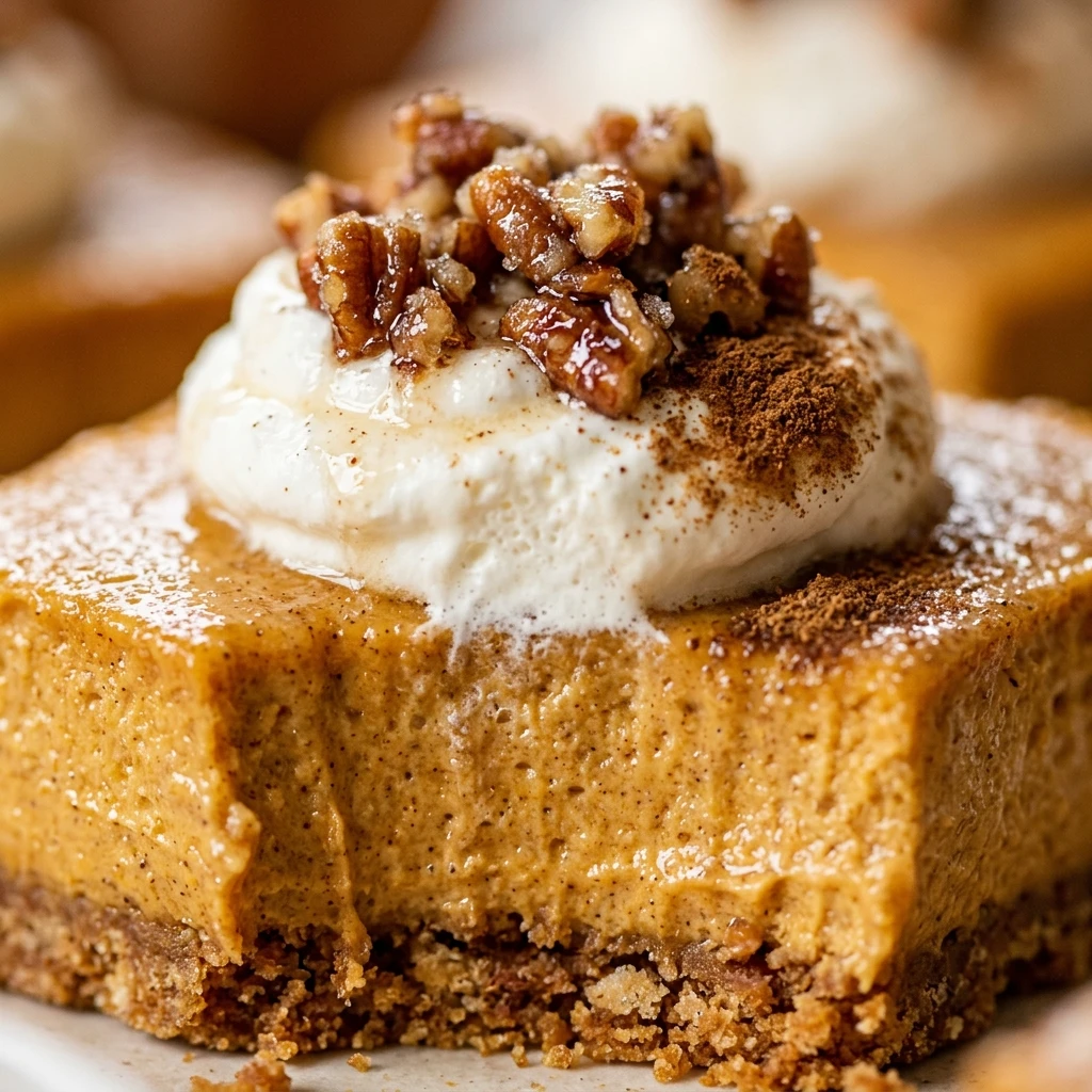 No-Bake Pumpkin Cheesecake Bars