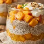 Peach Chia Pudding Parfait