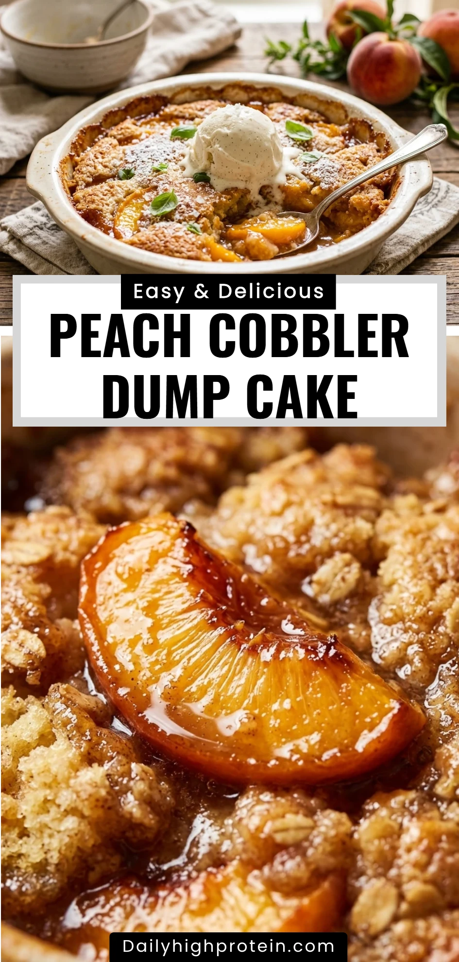 Peach Cobbler Dump Cake