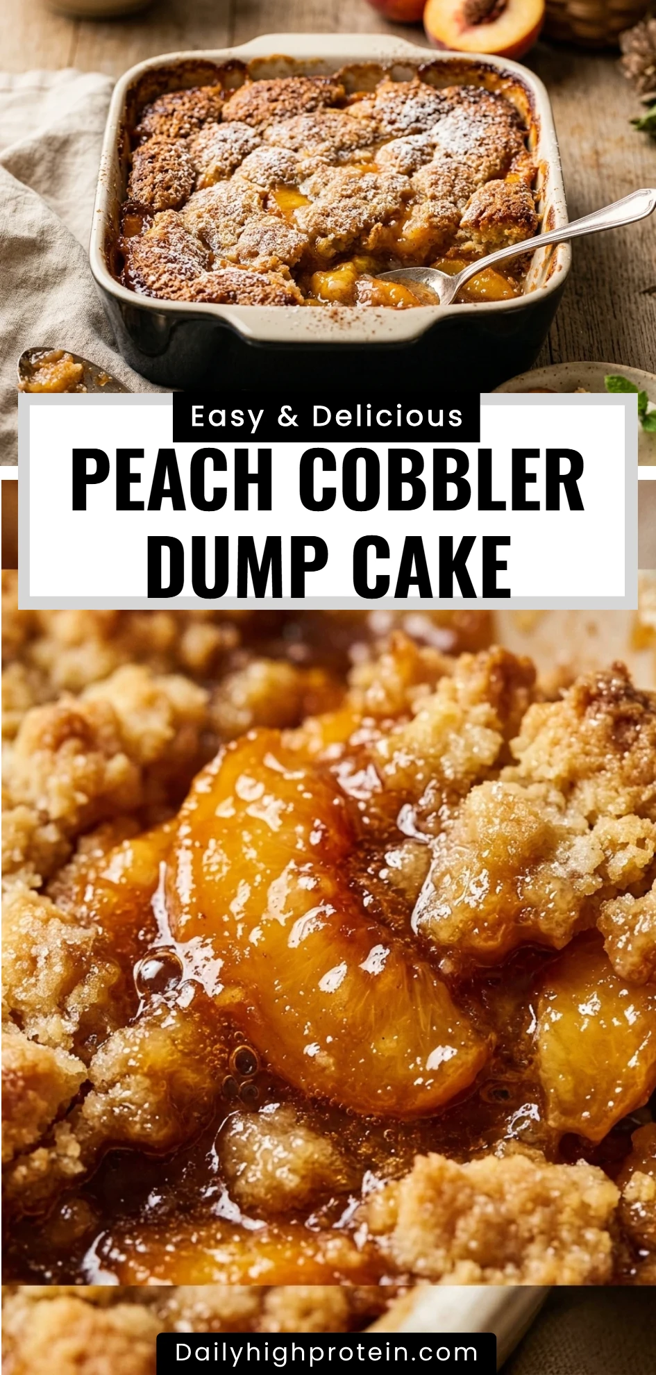 Peach Cobbler Dump Cake