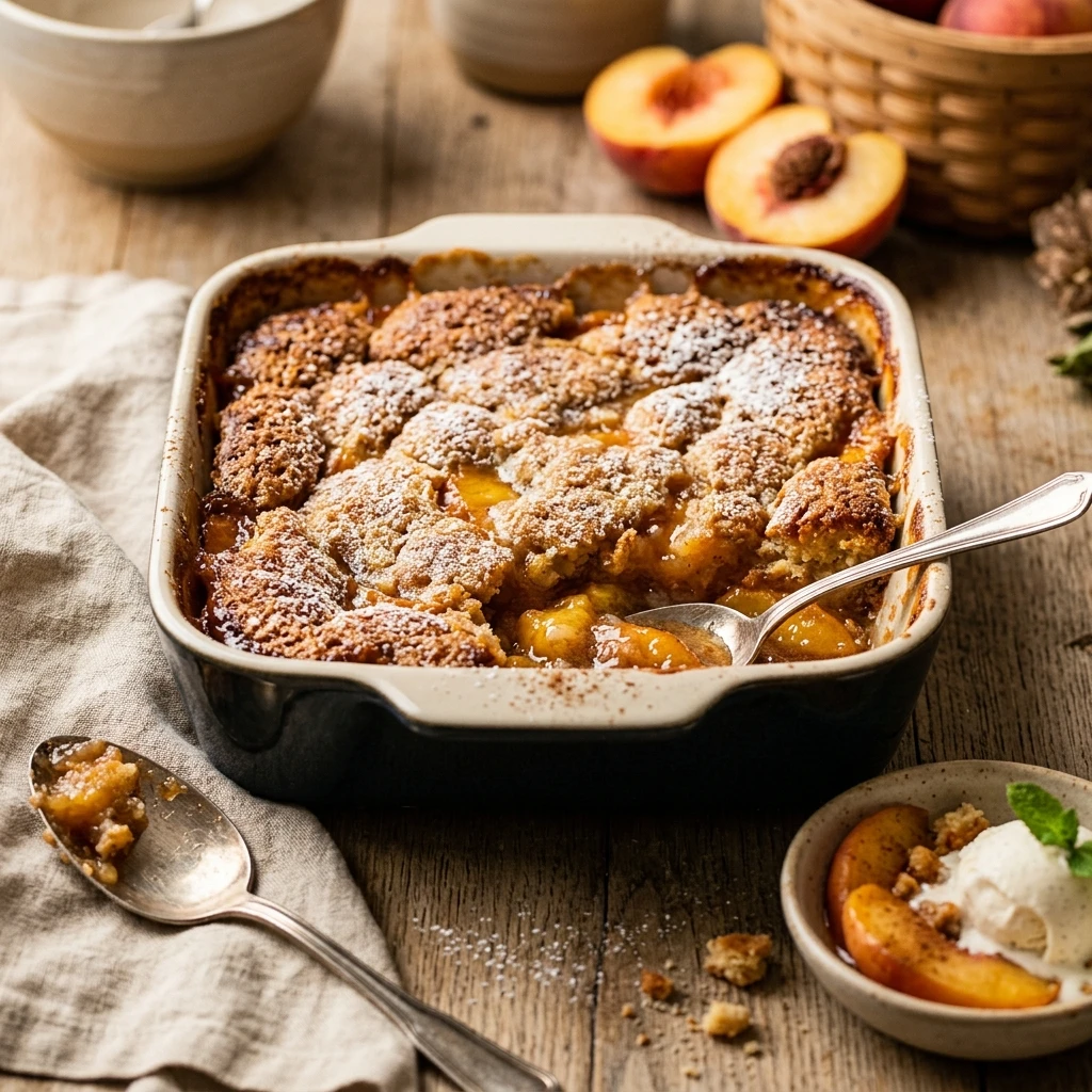 Peach Cobbler Dump Cake