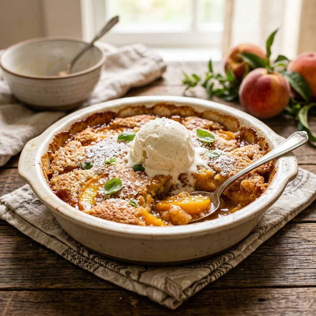 Peach Cobbler Dump Cake