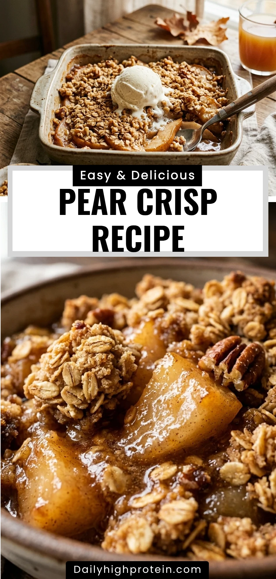 pear crisp recipe
