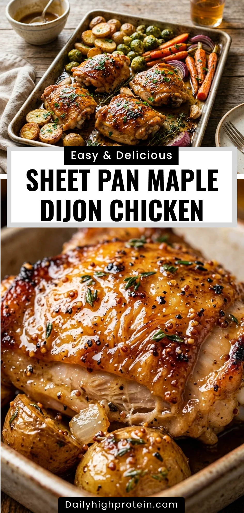 Sheet Pan Maple Dijon Chicken