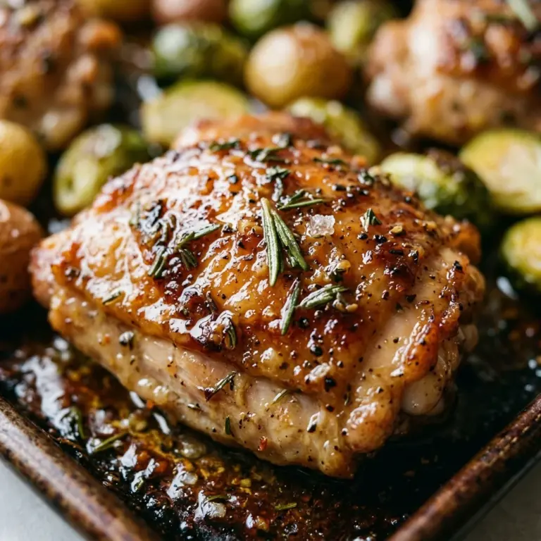 Sheet Pan Maple Dijon Chicken