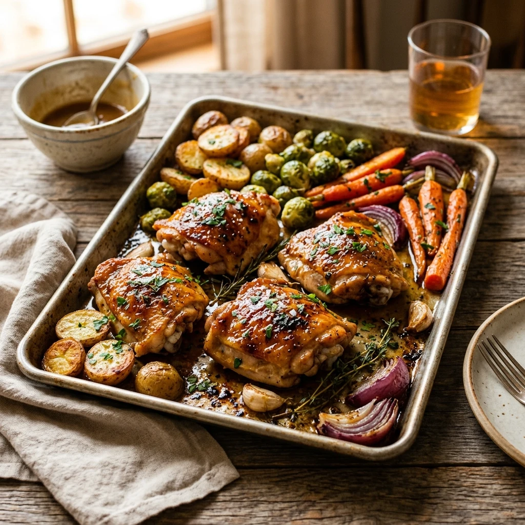 Sheet Pan Maple Dijon Chicken