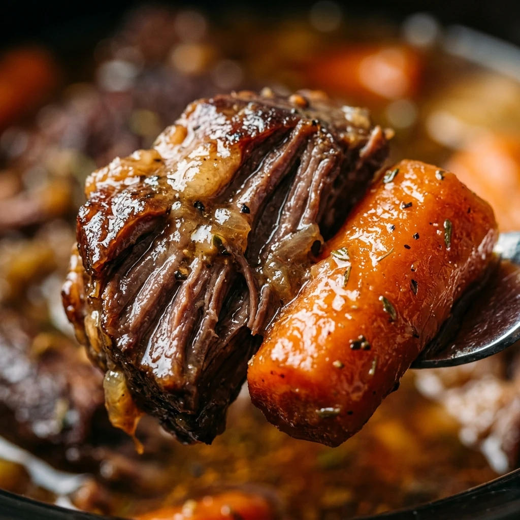 Slow Cooker Pot Roast With Carrots