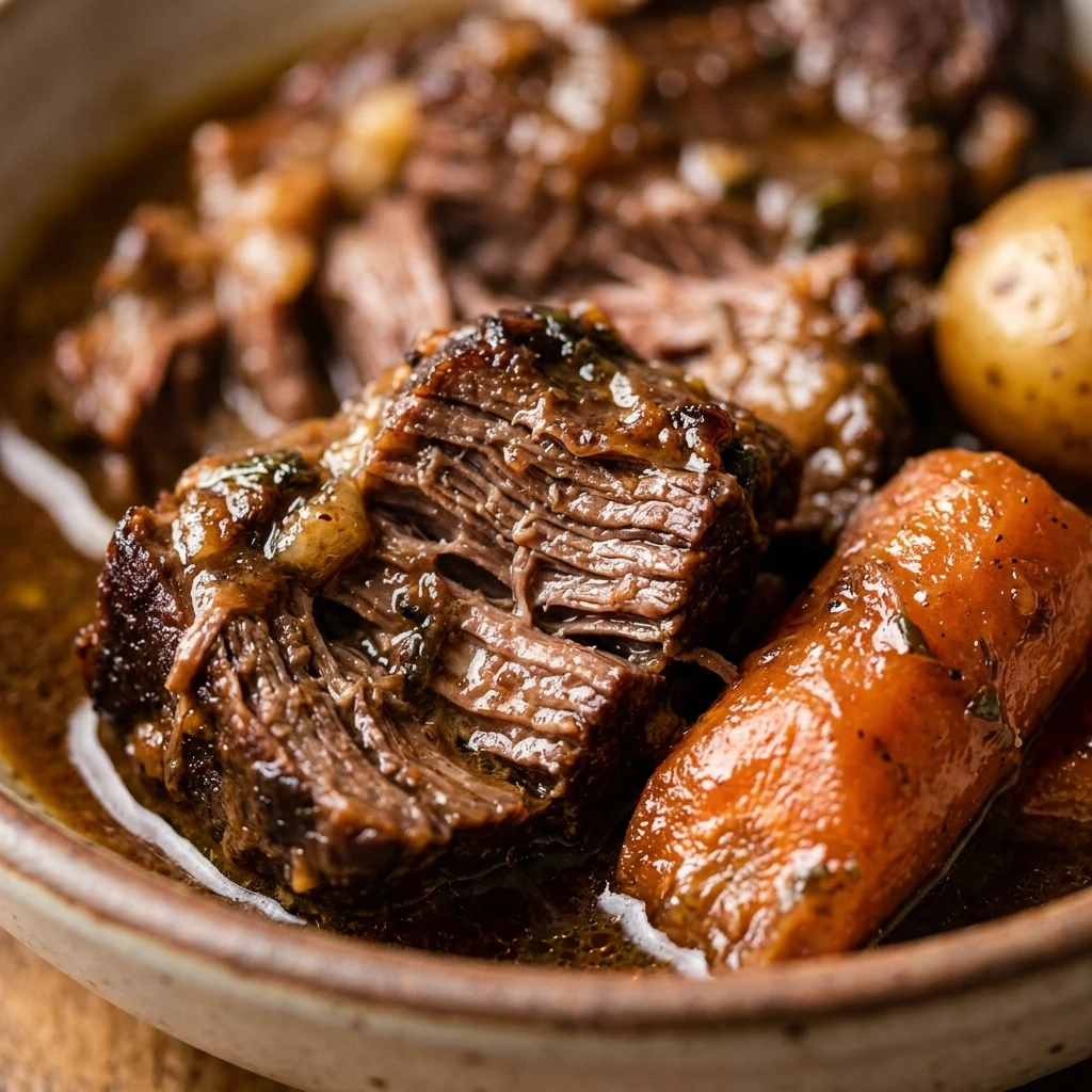 Slow Cooker Pot Roast With Carrots