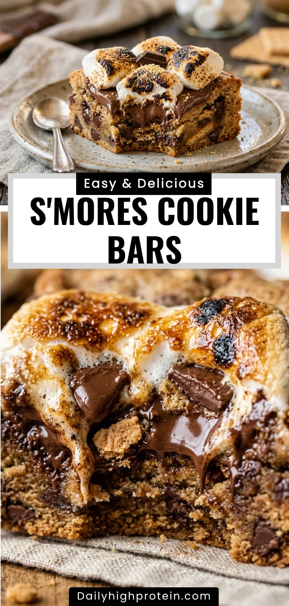 S'mores Cookie Bars