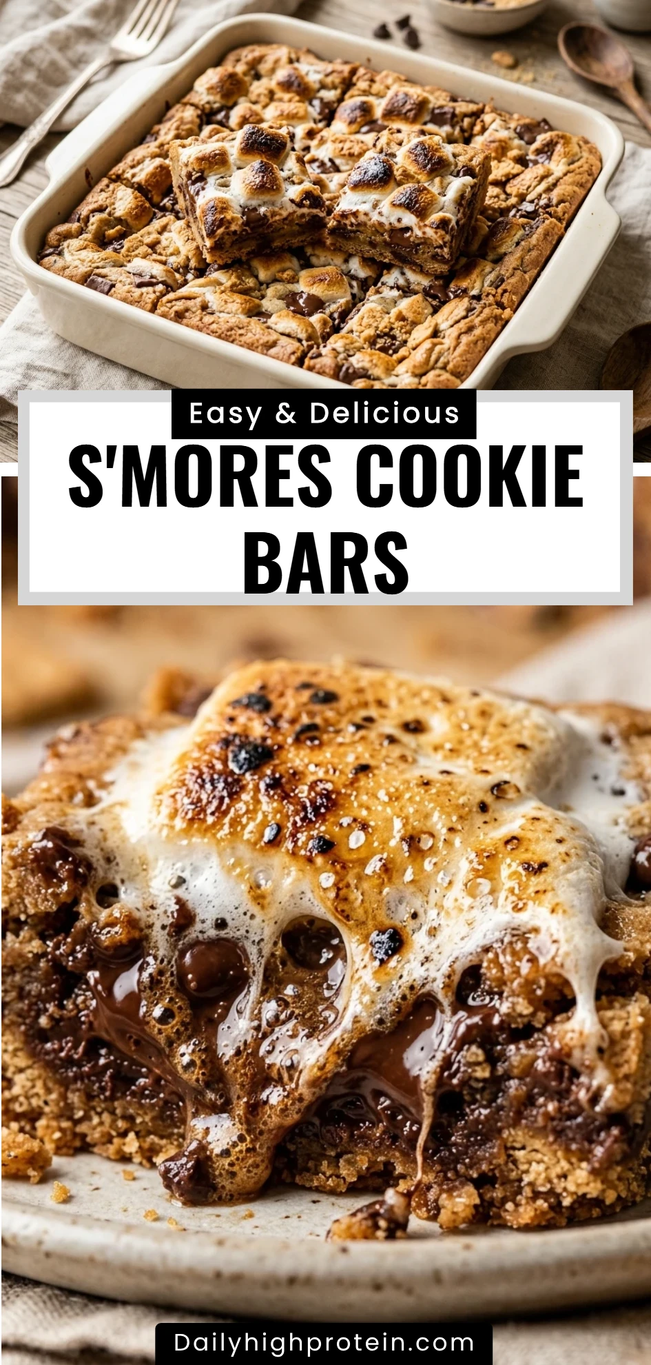 S'mores Cookie Bars