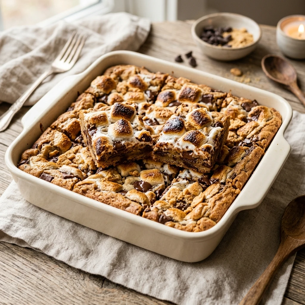S'mores Cookie Bars