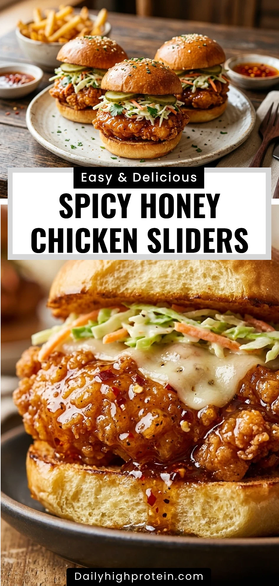 Spicy Honey Chicken Sliders