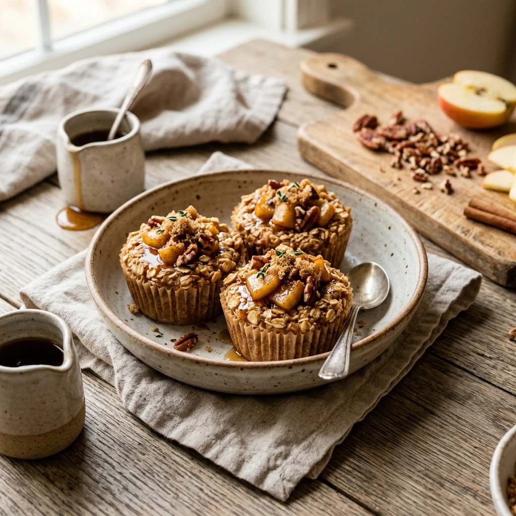 15-Minute Apple Pie Oatmeal Cups Recipe