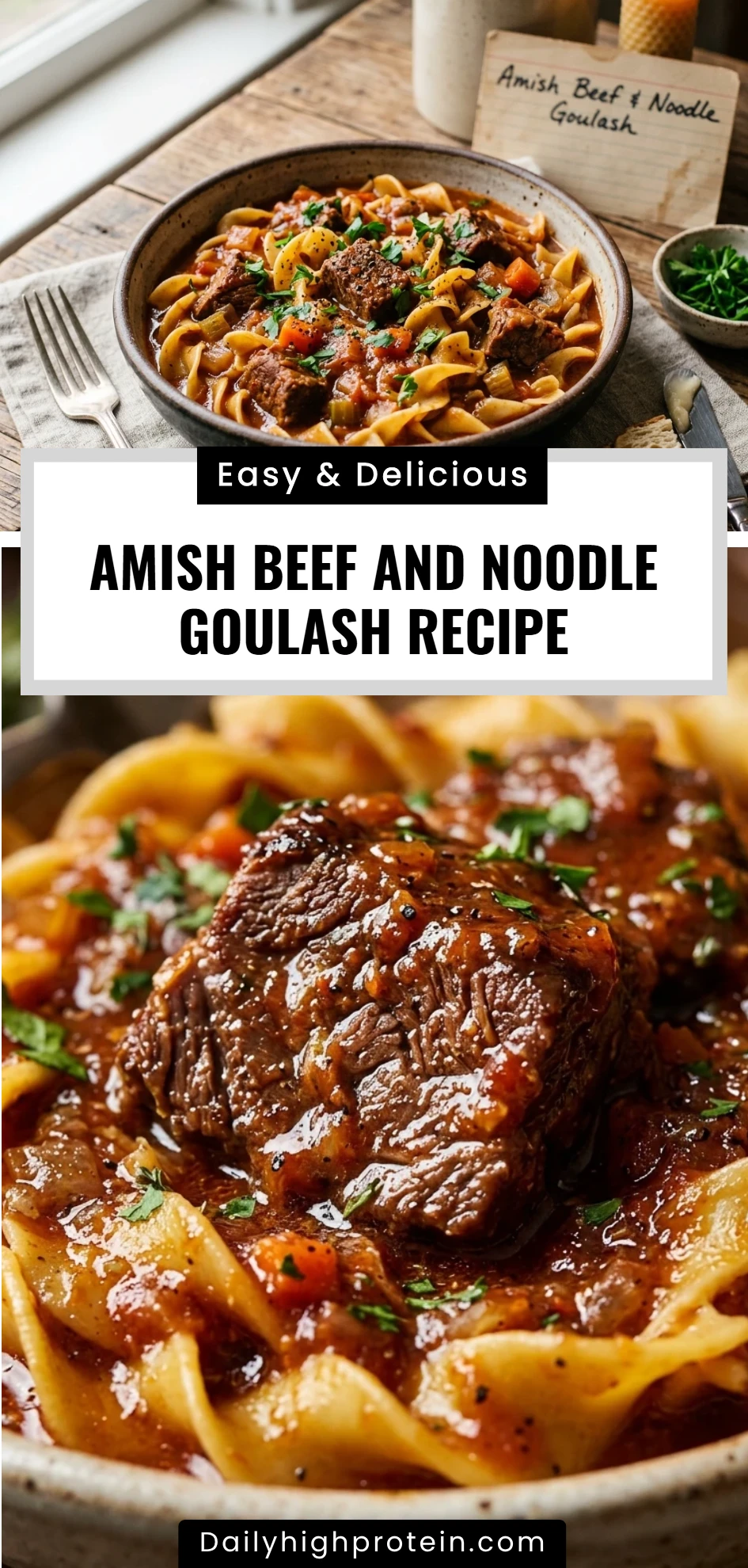 Amish Beef And Noodle Goulash Recipe