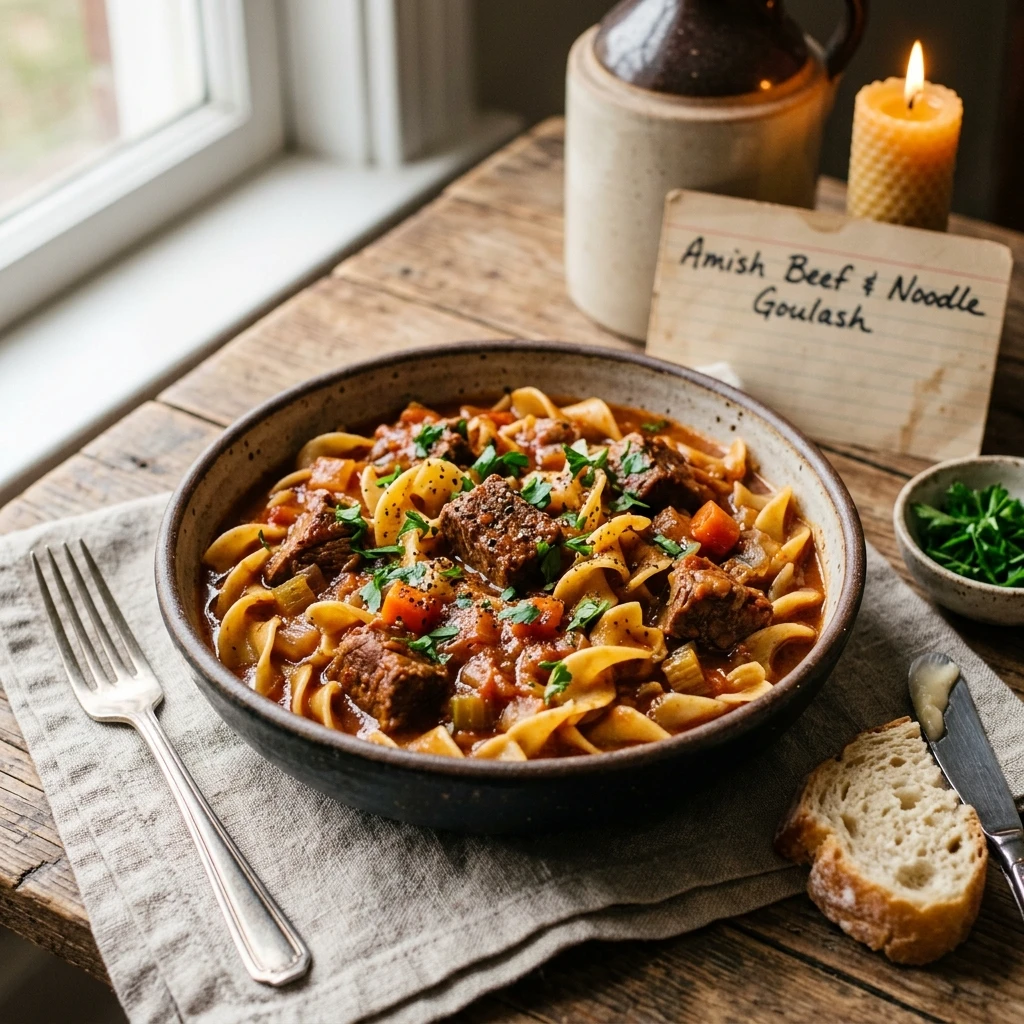 Amish Beef And Noodle Goulash Recipe