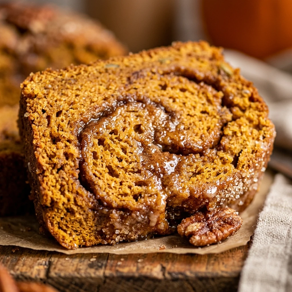 Cinnamon Swirl Pumpkin Bread Recipe