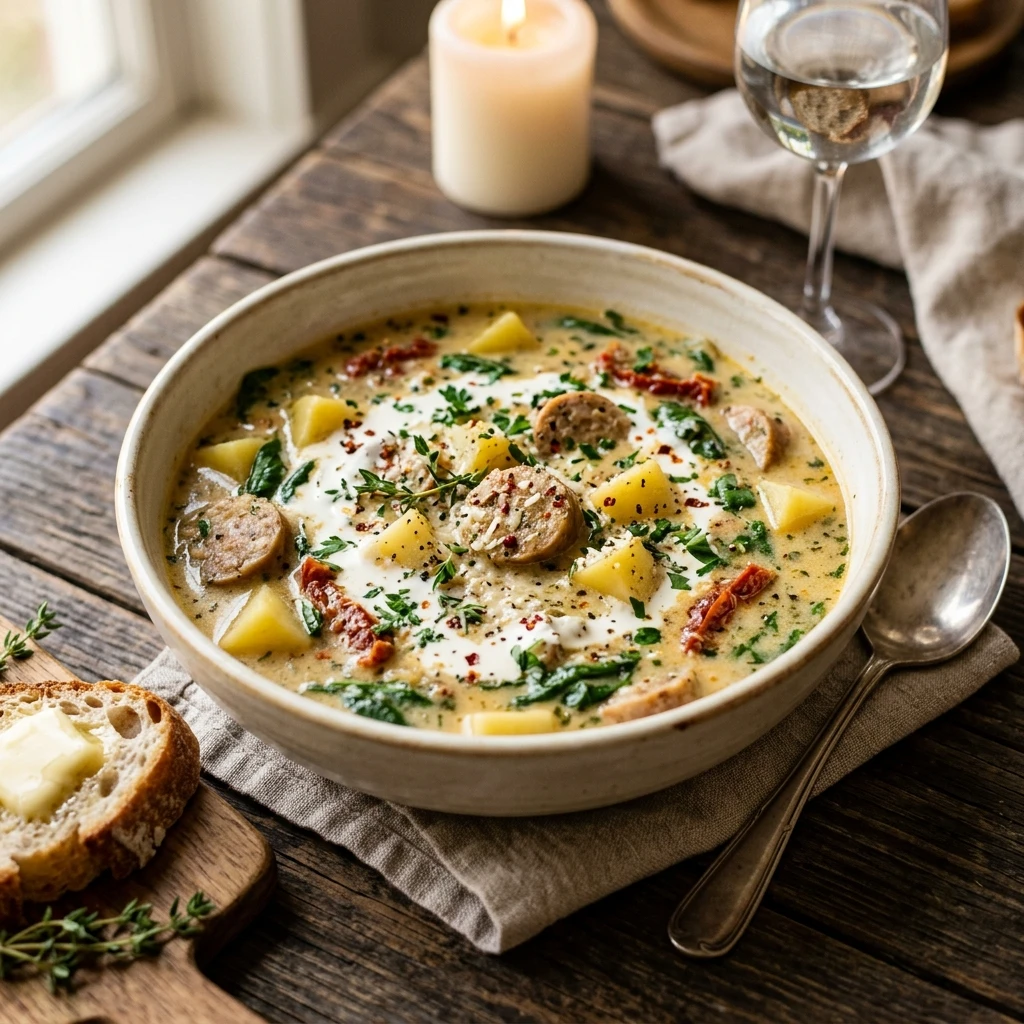 Marry Me Chicken Sausage Potato Soup Recipe
