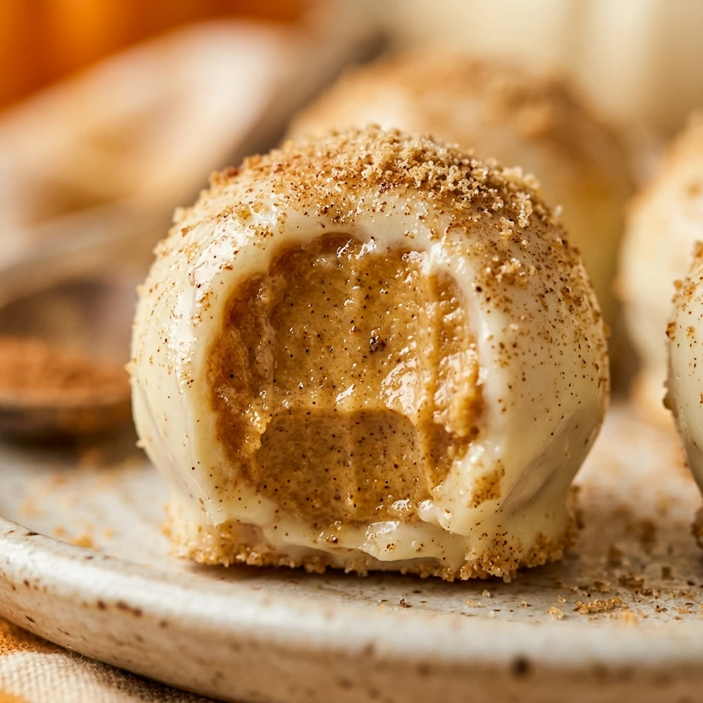 White Chocolate Pumpkin Cheesecake Balls Recipe